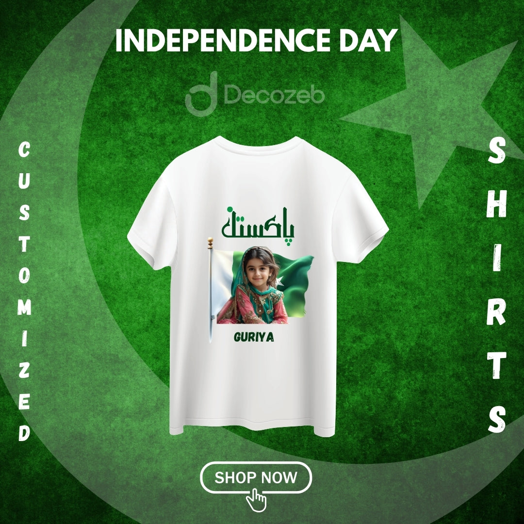 Customized Azadi T-Shirt – Name & Picture (NP1)