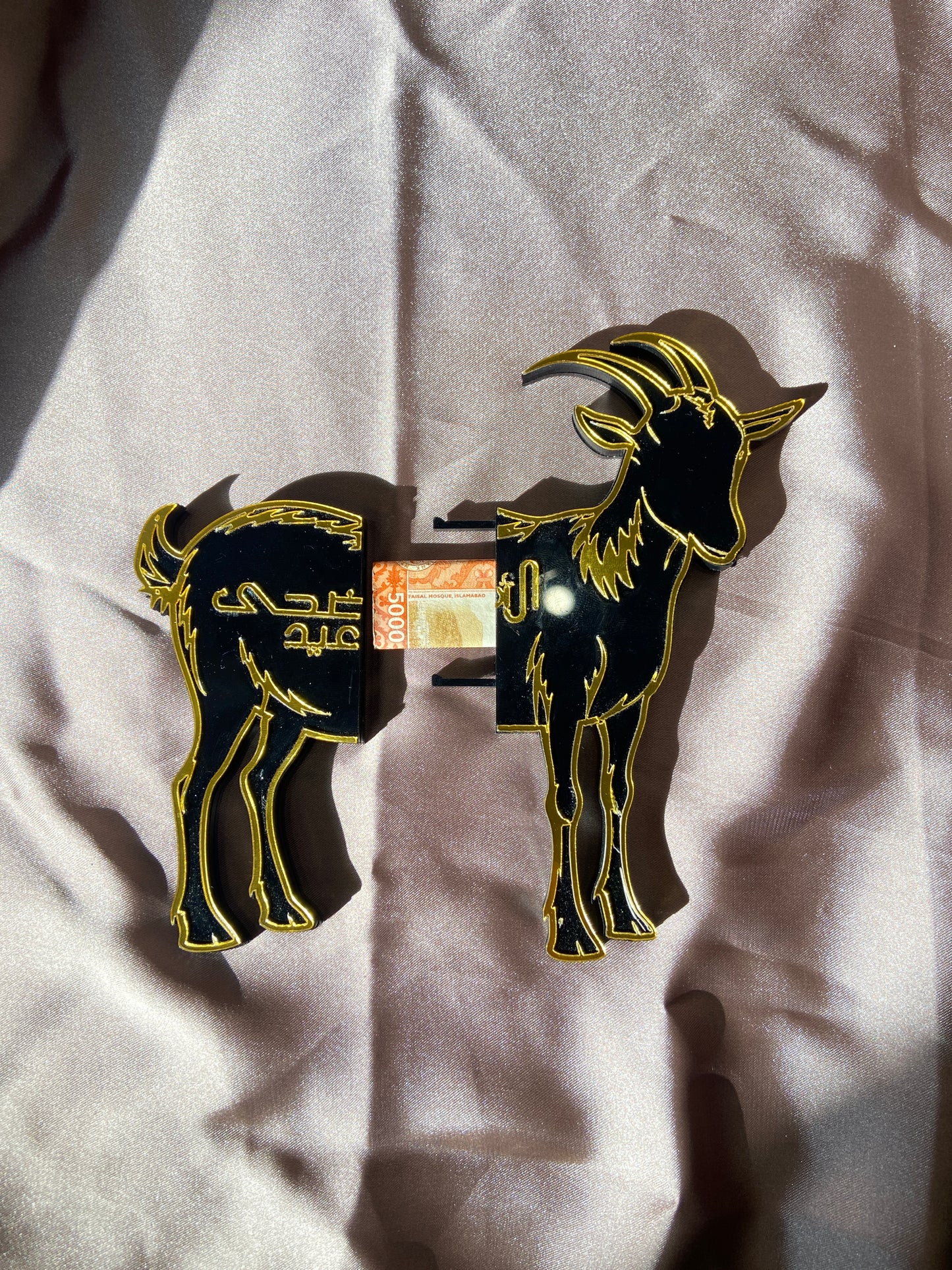 🐐🐐 10 pcs: Sliding Goat Cash Holder – Eidi Special