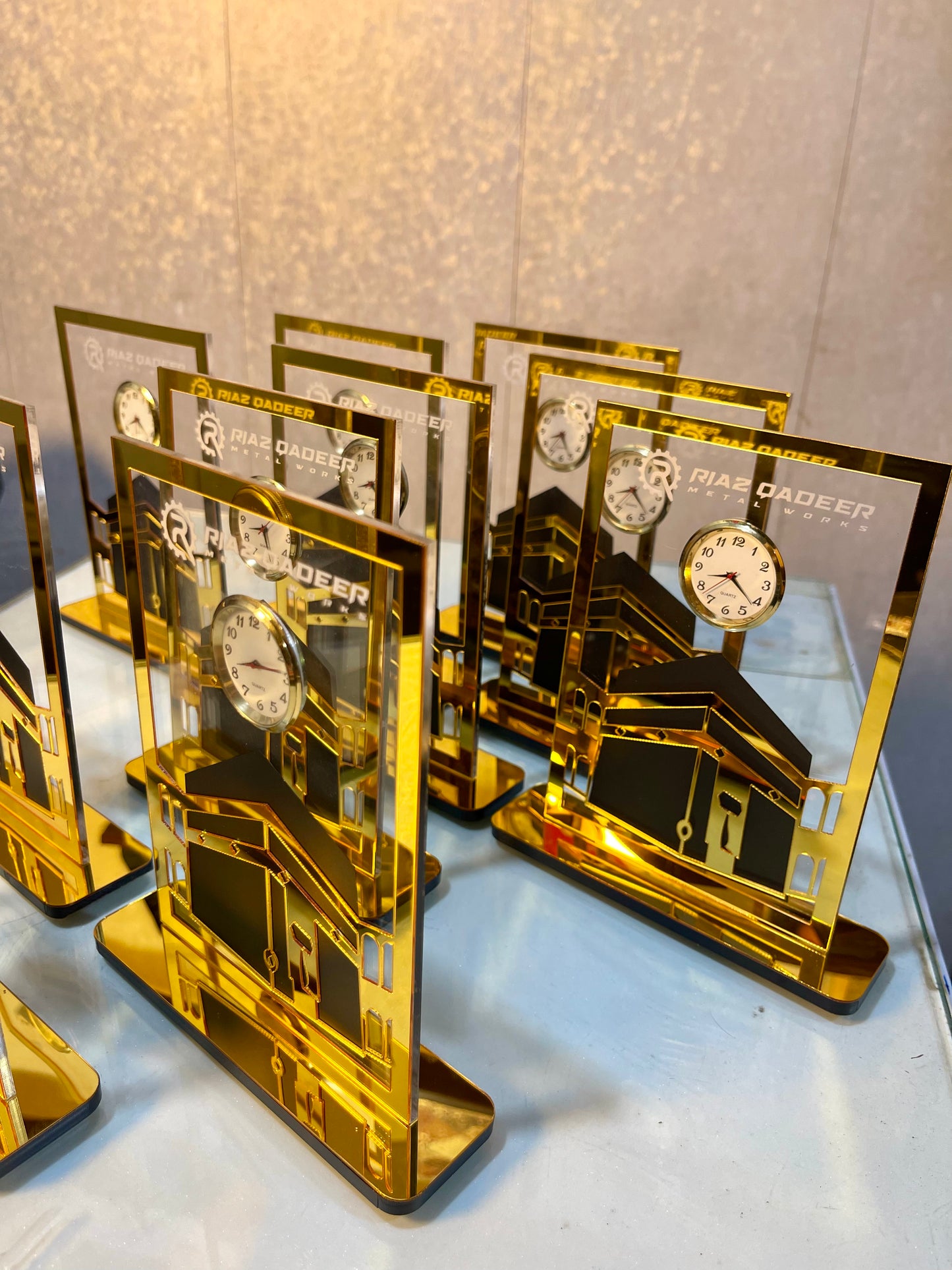 Customized Kaaba Clock Stand – Corporate Bulk Gift.