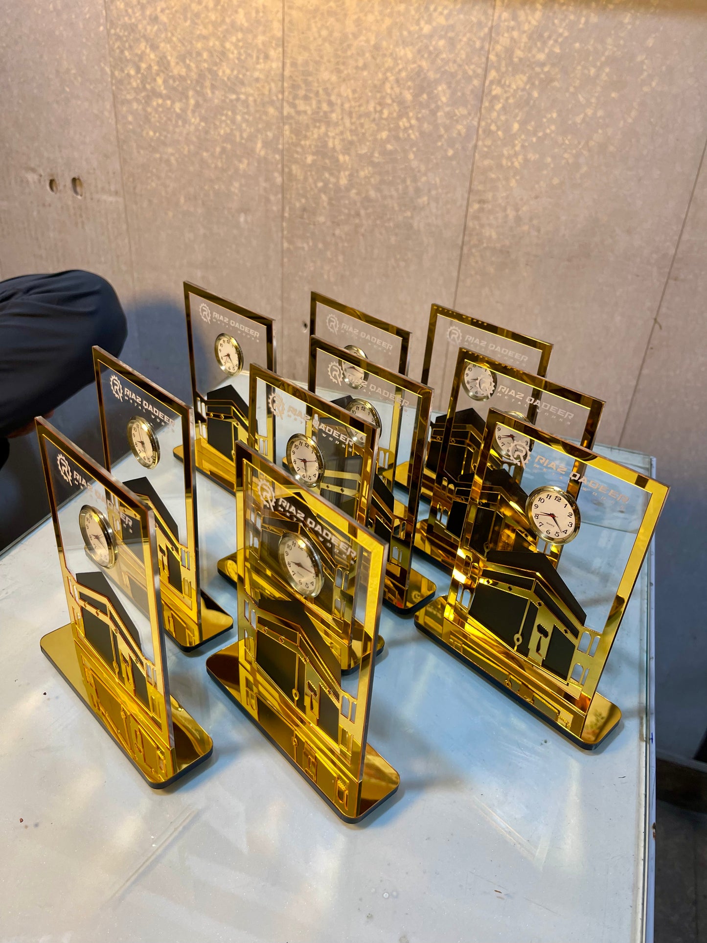 Customized Kaaba Clock Stand – Corporate Bulk Gift.