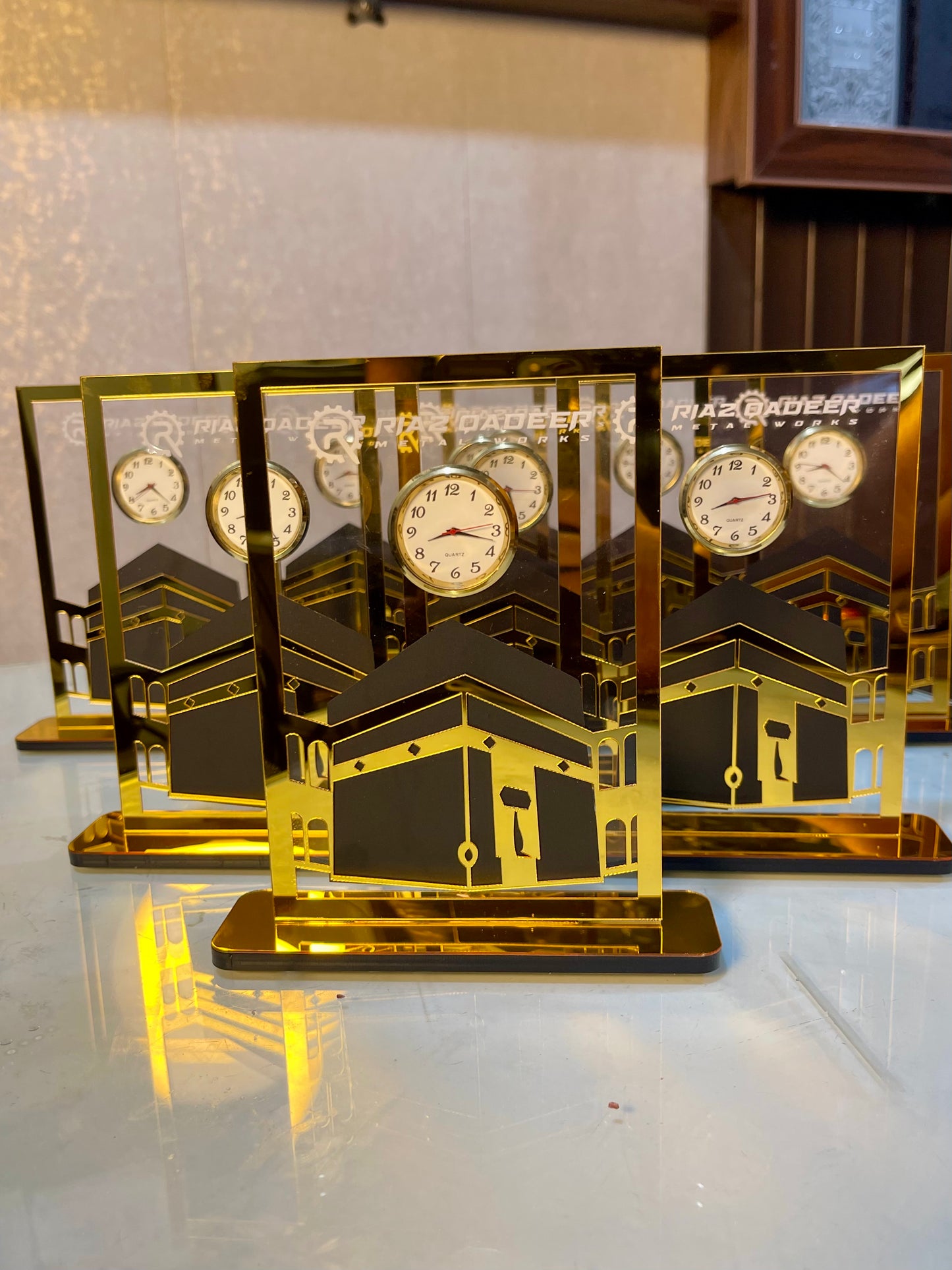 Customized Kaaba Clock Stand – Corporate Bulk Gift.