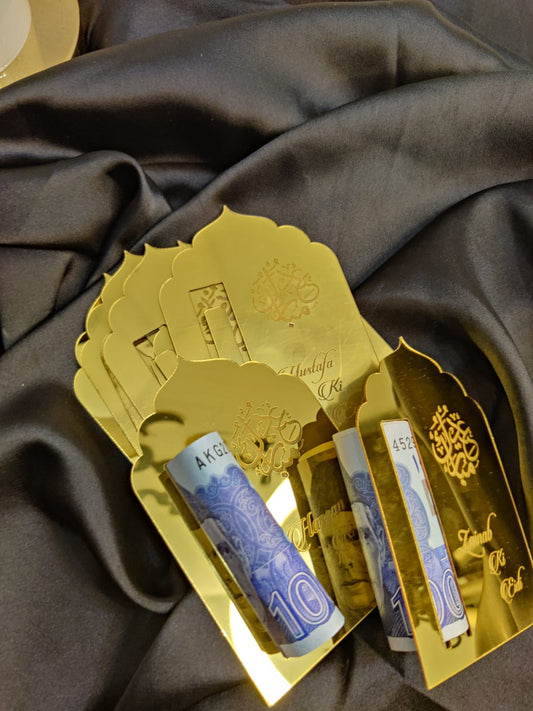 Custom Golden Mirror Eidi Stand 6 pcs